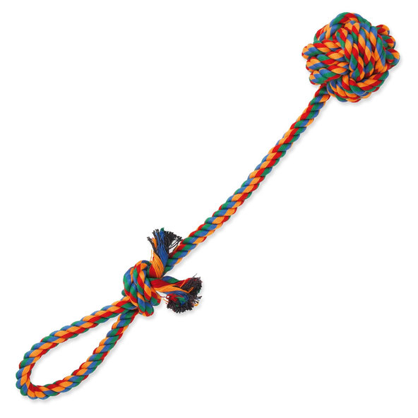 Dog Fantasy hračka přetahovadlo házecí barevné 45 cm