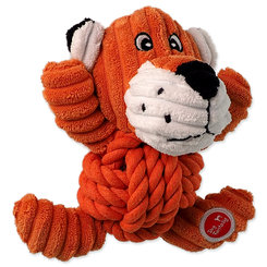 Dog Fantasy hračka Safari tygr s uzlem pískací 18 cm