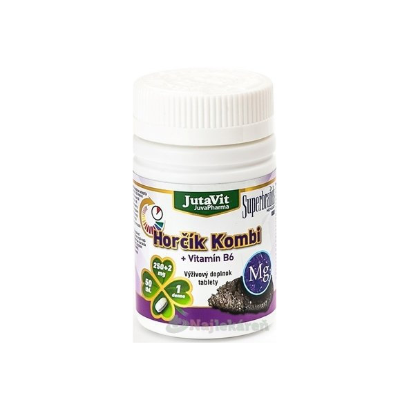 JutaVit Hořčík Kombi + vitamin B6 50 tablet