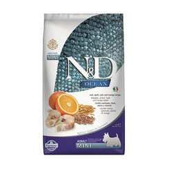 Farmina N&D Ocean AG Mini treska špalda oves pomeranč 2,5 kg