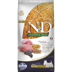 Farmina N&D AG Adult Mini jehně špalda oves borůvka 7 kg