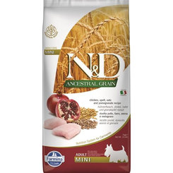 Farmina N&D Dog AG adult mini kuře špalda oves 7 kg