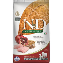 Farmina N&D AG Senior Medium Maxi kuře špalda oves 2,5 kgg