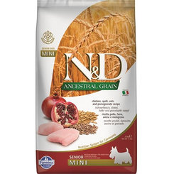 Farmina N&D Dog AG senior mini kuře špalda oves granátové 2,5 kg
