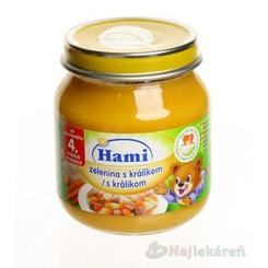 Hami příkrm Zelenina s králíkem 4 m+ 125 g