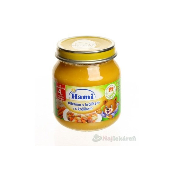Hami příkrm Zelenina s králíkem 4 m+ 125 g