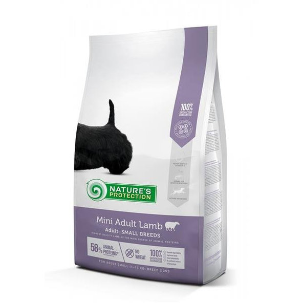 Natures Protection pro psy adult mini jehněčí 2 kg