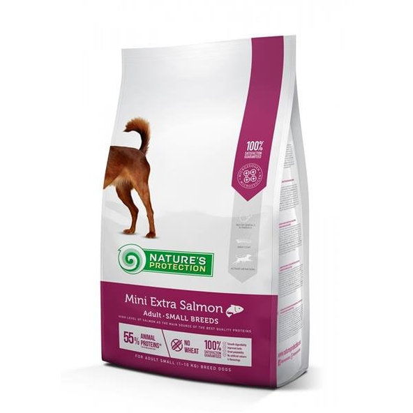 Natures Protection Extra krmivo pro psy adult mini losos 2 kg