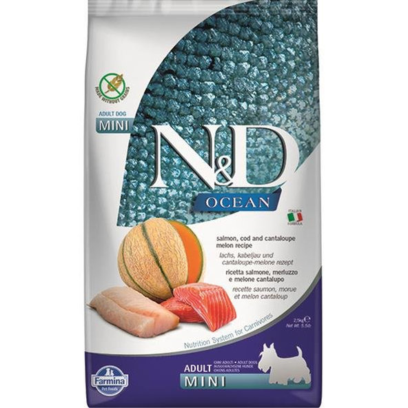 Farmina N&D Ocean Adult Mini losos treska meloun 2,5 kg