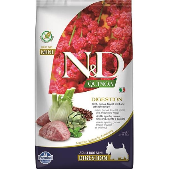 Farmina N&D Quinoa Adult Mini Digestion jehně 2,5 kg