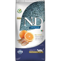 Farmina N&D Ocean Neutered sleď pomeranč pro kočky 5 kg