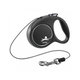 Flexi Black Design S černé vodítko lanko 5 m