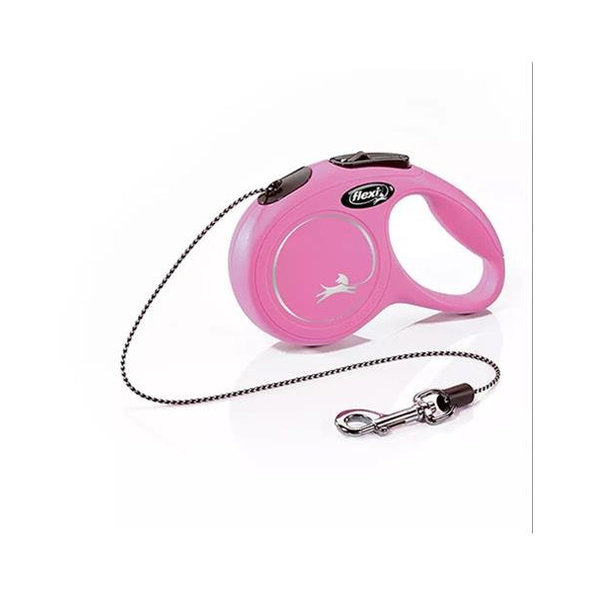Flexi Classic NEW M růžové vodítko lanko 5 m