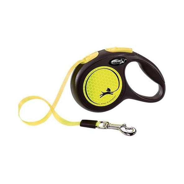 Flexi New Neon L žluté vodítko páska 5 m
