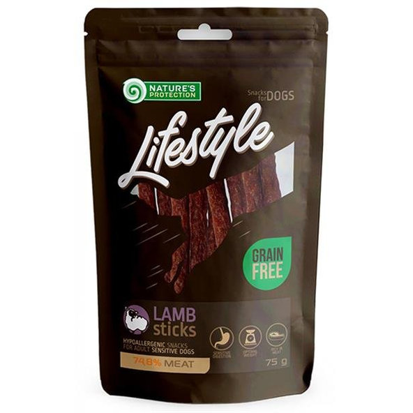 Natures Protection Lifestyle jehněčí tyčinky 75 g