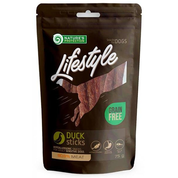 Natures Protection Lifestyle kachní tyčinky 75 g