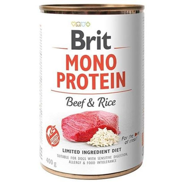 Brit Mono Protein konzerva Beef & Brown Rice 400 g