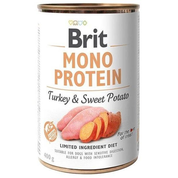 Brit Mono Protein konzerva Turkey & Sweet Potato 400 g