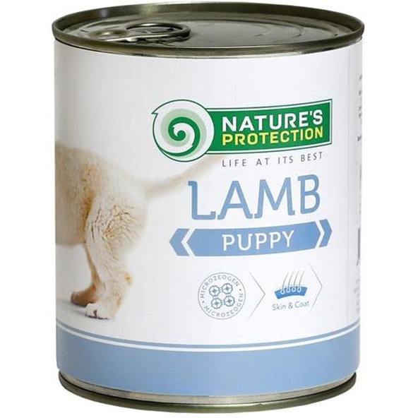Natures Protection konzerva pro psy puppy jehněčí 800 g