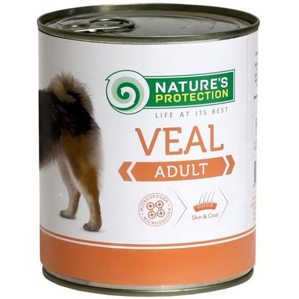 Natures Protection konzerva pro psy adult telecí 800 g