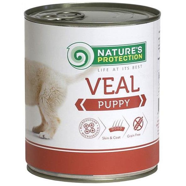 Natures Protection konzerva pro psy puppy telecí 800 g