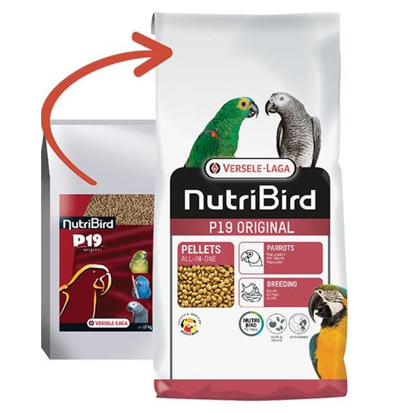 Versele Laga NutriBird P19 Original pelety pro velké papoušky 10 kg