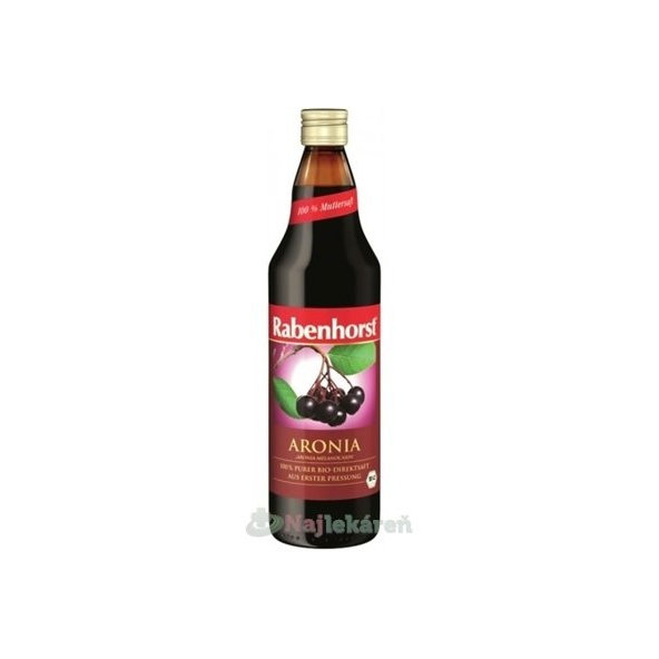 Rabenhorst 100% šťáva Bio Aronia 750 ml