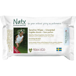 Eco by Naty vlhčené obrúsky cestovné neparfumované Sensitive Eco 20 ks