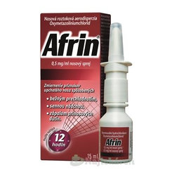 Afrin 0,5 mg/ml nosní sprej proti rýmě 15 ml
