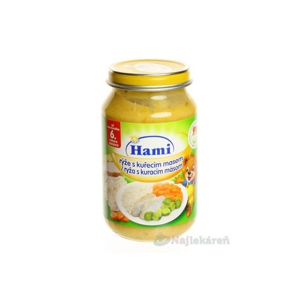 Hami příkrm Kuře s rýží a mrkví 6 m+ 200 g