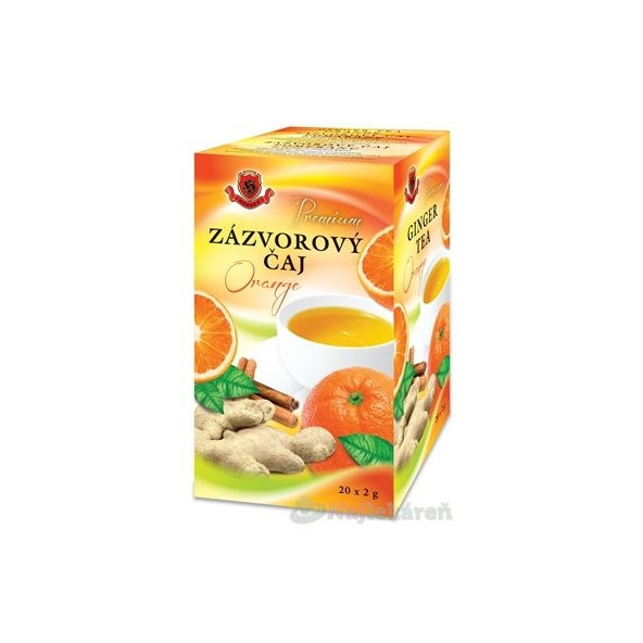HERBEX Premium zázvorový čaj pomeranč 20x2 g