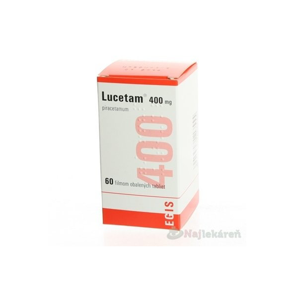 Lucetam 400 mg na funkci mozkových buněk 60 ks