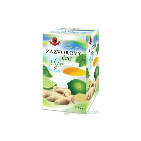 HERBEX Premium zázvorový čaj mojito 20x2 g