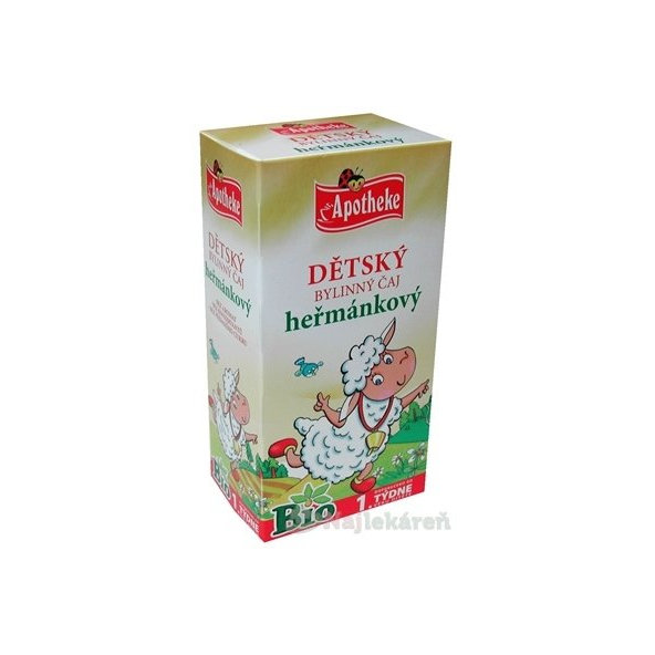 APOTHEKE BIO dětský bylinný čaj heřmánkový 20×1 g