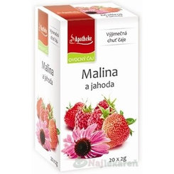 APOTHEKE Premier Selection čaj malina a jahoda 20×2 g