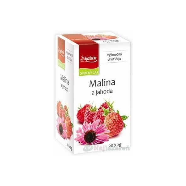 APOTHEKE Premier Selection čaj malina a jahoda 20×2 g