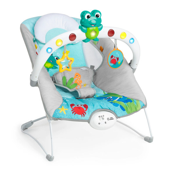 BABY EINSTEIN Lehátko hudební vibrační Kick to It Neptune do 9 kg