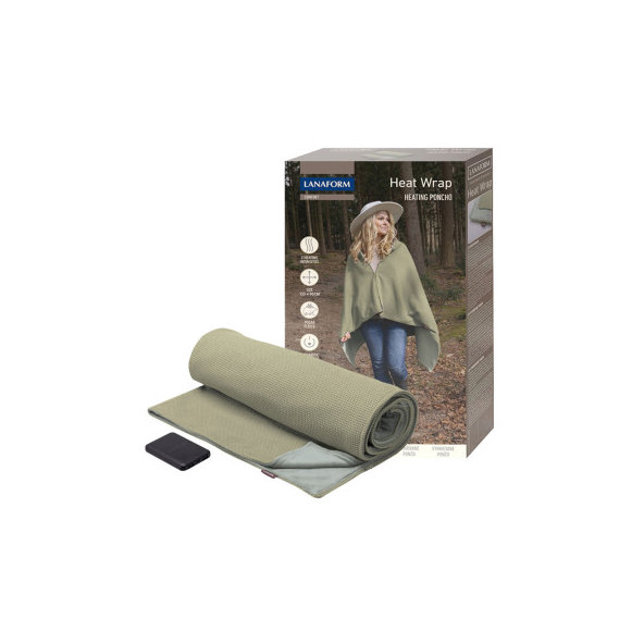 Lanaform Heat Wrap vyhřívané pončo s powerbankou