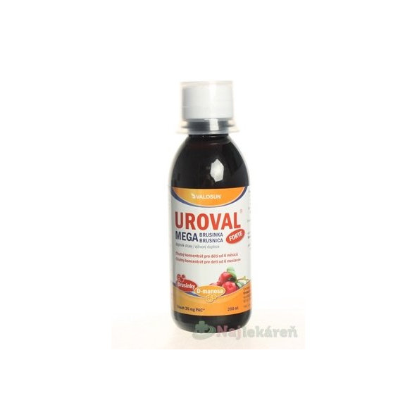 Uroval Mega brusinka Forte 200 ml