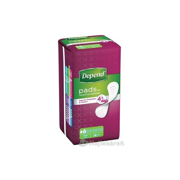 DEPEND Mini Inkontinenční vložky pro ženy 14 ks