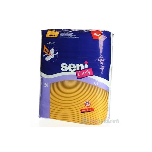 Seni Lady Air Mini anatomické urologické vložky pro ženy 190 ml 20 ks