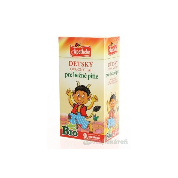Apotheke Bio Dětský ovocný čaj 9 m+ 20 sáčků