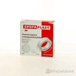 3M Spofaplast 431 náplast fixační netkané textilie 1,25 cm x 5 m