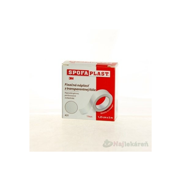 3M Spofaplast 431 náplast fixační netkané textilie 1,25 cm x 5 m