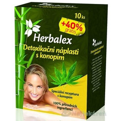 Herbalex detoxikační náplasti s konopím 14 ks