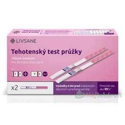 LIVSANE včasný těhotenský test 2 ks