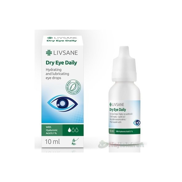 LIVSANE oční kapky pro suché oči 0,1 % HA 10 ml