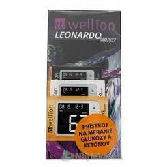 WELLION Leonardo GLU/KET glukometr set 1 ks
