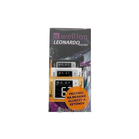 WELLION Leonardo GLU/KET glukometr set 1 ks