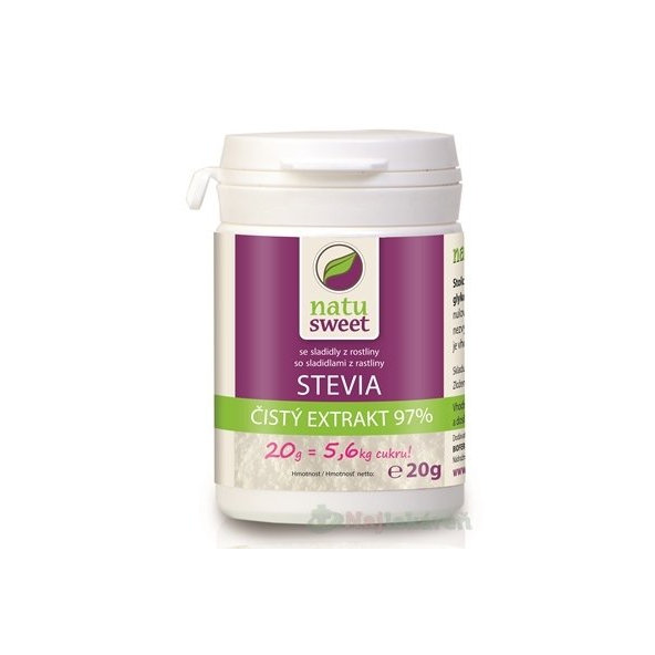 Natusweet Stevia čistý extrakt 97% 20 g